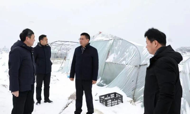 黄韡调研雨雪冰冻灾害天气防范应对工作